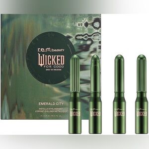 ✨NEW✨r.e.m. Beauty x Wicked Emerald City Metallic Eyeliner Set💚
